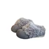 Pantuflas Retro de Plataforma sin Cordones para Mujer 2026 Nuevos Zapatos de Invierno de un Solo Paso de Piel tipo Birkenstock con Forro Polar para Calidez Zapatos de Algodón