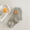 Leggings de algodón peinado con estampado de mijo y flores para niñas, primavera 2022, con aberturas para bebés