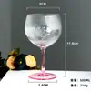 Copa de Cristal Personalizada por el Fabricante, Jarra de Cerveza Alta, Copa de Vino de Fondo Redondo, Copa Burdeos de Panza Grande, Patrón Personalizable
