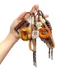 Miu Wind Agua Alcalina Pan Llavero Otoño e Invierno Maillard Lindo Colgante de Pan Pareja Estudiante Decoración de Mochila Escolar