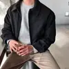 Chaqueta corta de solapa versátil de estilo retro moderno, estilo primavera y otoño, con cremallera, abrigo de moda de nicho estilo americano, moda masculina versátil