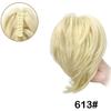 Pelucas de Comercio Exterior Europeo y Americano para Mujer Pinza para Cola de Caballo Corta Desordenada Cabello Corto Rizado Anillo para Cola de Caballo