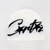 Gorro de Punto Jacquard Otoño e Invierno Americano para Hombres y Mujeres con Letras, Caliente Protección para Orejas, Gorro Frío sin Visera, Versátil Gorro de Lana Hip-Hop Callejero