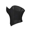 Faja Moldeadora Negro Mate Estilo Corsé para Mujer, Bustier con Ballenas Estilo Europeo, Corsé Sexy Estilo Corte, Venta al por Mayor para Exportación