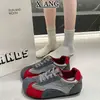 Versión de piel de vaca punta redonda tobillo descubierto zapatos De Xun pequeños para mujer suela blanda no cansa los pies zapatos Argan para mujer zapatos deportivos casuales versátiles