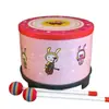 Brinquedo de Tambor para Bebê Percussão Musical Instrumento Orff para Crianças Tambor de Mão para Bebês Tambor de Chão Coreano Tambor Infantil