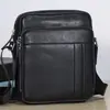 Bolsa de Ombro Masculina Coreana de Couro Genuíno Camada Superior de Couro Bovino Bolsa Masculina de Alto Padrão Simples Versátil Transversal Bolsa de Ombro Masculina Atacado