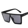 Nuevas gafas de sol moda europea y americana transfronteriza tendencia marco grande gafas de sol conjoined mujeres disparo callejero gafas de sol para conducir vintage