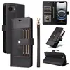 Adecuado para Funda de Teléfono Móvil tipo Cartera para Iphone16E Almacenamiento de Tarjetas Multifunción Tapa Plegable 16Promax Correa Cubierta Protectora