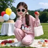 Novedades de Principios de Otoño Set Sudadera para Niña Dibujos Animados Navidad Pantalones de Chándal para Bebé Conjunto de Dos Piezas 2026 Nueva Ropa para Niñas