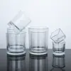 Suministro al por mayor Portavelas de colores redondos para aromaterapia Vasos de vela de vidrio transparente engrosado Botellas de fragancia Recipientes para velas