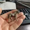 Decoraciones de Figuras de Ocho Caballos, Adornos Pequeños de Caballos, Decoraciones de Plantas Suculentas, Figuras de Animales de Paisaje, Caballo Blanco, Caballo Marrón