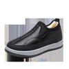 Zapatos de tela antiguos de Beijing para hombre, de algodón, forrados con vellón, gruesos, cálidos, antideslizantes, para papá, para invierno de 2024
