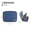 Bolsa de Almacenamiento para Cargador de Cable de Datos de Tres Capas Portátil Impermeable para Teléfono Móvil y Dispositivos Digitales Venta Directa de Fábrica Multifunción Transfronteriza