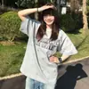 Camiseta de Manga Corta Bordada con Parche de Estrella Brillante Estilo Coreano Diseño de Alta Gama Cuello Redondo Top Versátil para Mujer Verano Estilo Ins