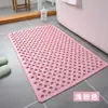 Novo Tapete Retangular para Chão de Banheiro para Uso Doméstico em Box de Banho, Tapete Antiderrapante e Antiderrapagem com Ventosas e Furos Grandes para Massagem nos Pés