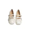Zapatos Mary Jane Lan Gui para Mujer 2026 Nuevo Verano Estilo Ballet Francés, Hermosos y Cómodos con Tacón Oculto, Perfectos para Combinar con Vestidos