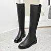 Botas de Cuero de Moda para Mujer 2026 Otoño, Estilizadas, de Cintura Alta, Versátiles, hasta la Rodilla, Botas Largas, Botas Martin, Botas Individuales