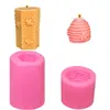 Molde de Silicona de Panal Tridimensional DIY Hecho a Mano para Velas Aromáticas, Jabón, Decoración Linda de Abeja para Postres