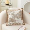 Autêntico Garantido Fabricante de Têxteis para o Lar de Nantong Artesanato Chenille Almofada de Encosto Lombar Acessível Luxo High-End Almofada Quadrada
