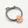 Accesorio para el cabello estilo coreano, linda liga para el cabello de margarita, cuerda floral para el cabello para niñas, diadema anudada fresca y simple, goma elástica de crisantemo pequeño
