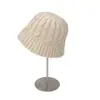 Chapéu de Pescador em Fio Torcido para Mulheres, Versão Coreana para Outono e Inverno, Versátil, Quente, Estilo Japonês, Chapéu de Balde Liso, Emagrecimento Facial