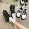 Sapatos de Couro com Plataforma e Solado Grosso para Mulheres 2026 Primavera Novo Estilo Sapatos de Salto Único Estilo Britânico Sapatos Mary Jane Sapatos de Salto Único Versáteis e Casuais para Mulheres