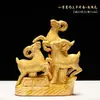 Novos Enfeites Cerâmicos de Três Carneiros da Prosperidade, Artesanato, Decorações para Sala de Estar, Presentes de Negócios com Ovelhas, Ovelhas de Cerâmica, Totalmente Cerâmica