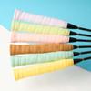 Cinta de Agarre para Raqueta de Bádminton Antideslizante Tenis Caña de Pescar Cinta Absorbente de Sudor Patrón Adherente Envoltura de Mango de Alta Adhesión Goma Suave