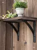 Soporte Triangular de Hierro Fundido Grueso Estilo Europeo Retro Soporte de Estante Fijo de Ángulo Recto Montado en Pared Soporte de Estante con Carga