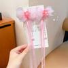 Grampo de cabelo com borla de flor antiga para crianças Super Fairy, grampo lateral de Hanfu para meninas, acessórios para cabelo, cabeça de balanço, flor, acessórios de roupas antigas para bebês