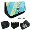 Fairy Tail Anime Periférico Estuche para Estudiante Lona de Dibujos Animados Doble Capa Cremallera Estuche para Lápices Cartera