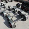Juego de Ruedas Fijas para Camión de Plataforma Minera, Rueda de Oruga de Acero Fundido Calibre 600, Juego de Ruedas Sólidas Forjadas para Carro de Horno Túnel