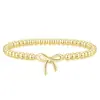 Amazon Comércio Exterior Novo Produto Pulseira de Miçangas com Laço Moda Feminina Simples Versátil Ajustável Pulseira Joias Atacado