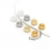 Colar com pingente de sino lanterna de zircônia 14K banhado a ouro, cor duradoura, material de acessório para contas, peças para joias DIY D178
