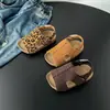 Estampa de Leopardo 2026 Novos Sapatos de Praia para Meninas, Sandálias para Meninos, Sapatos Birkenstock Infantis, Sandálias Casuais de Verão com Solas Macias