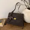 Bolsa Grande de Estilo Maillard Transfronteiriça para Mulheres, Nova Bolsa de Mensageiro Retro Tendência Inverno 2026, Grande Capacidade