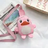 Bolsa de Monedas de Patito de Dibujos Animados para Niños, Linda y Moderna Bolsa Colgante, Popular este Año, Mini Bolso al Pecho Ligero para Niños y Niñas