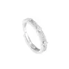 RAKOL Anillo Abierto Geométrico Irregular de Cobre Incrustado con Circonita, Simple, Europeo y Americano, Transfronterizo, Anillo de Dedo Versátil para Mujer