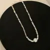 Collar Colgante de Perla Única Francés para Mujer 2024 Nuevo Elegante Cadena para Clavícula Popular Elegante Versátil