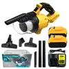 Aspirador de Pó Sem Escovas de Lítio de Grau Industrial, Removedor de Pó Doméstico Recarregável de Alta Eficiência, Compatível com Baterias Dewalt