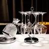 Juego de Copas de Cristal para Vino Estilo Francés Lujo Ligero para Uso Doméstico, Copa de Vino Creativa Decantador Caja de Regalo