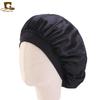 Touca de dormir infantil de aba larga com stretch, touca para cuidados com o cabelo, touca de cetim para crianças K-10