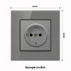 Panel de enchufes USB tipo 86 estándar europeo alemán Panel de enchufes USB tipo C estándar alemán Panel de enchufes USB estándar europeo 16A