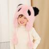 Sombrero para Niños Adultos Invierno con forro polar Cálido Sombrero Lei Feng Padre-hijo Exterior para Niños Lindo Panda Felpa Protección para las Orejas