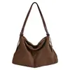 Bolso de mano Melard estilo retro para otoño e invierno para mujer, versátil para el uso diario, gran capacidad, textura de gamuza, irradia un sentido de lujo