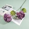 Simulação 2 cabeças hortênsia casamento salão de casamento fundo decoração suave decoração teto decoração flor linha estrada chumbo alta decoração comércio exterior