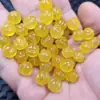 Contas de Abóbora de Jade Amarelo Contas Redondas Contas Soltas de Jade Quartzo Tipo Gelo Pedra de Jade Cabaça da Fortuna Contas de Jade Pulseira DIY Colar Contas para Joias