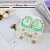 Diapositivas de mariposa de oso con chispas color rosa estilo coreano compatibles con Crocs, decoraciones de zapato versátiles de corazón de diamante
