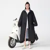Capa de Chuva para Patinete Elétrico para Adultos, Roupa de Chuva Longa à Prova de Tempestade para Corpo Inteiro para Homens, Adequada para Entregadores, Poncho de Chuva para Bicicleta Elétrica de Uma Pessoa para Mulheres